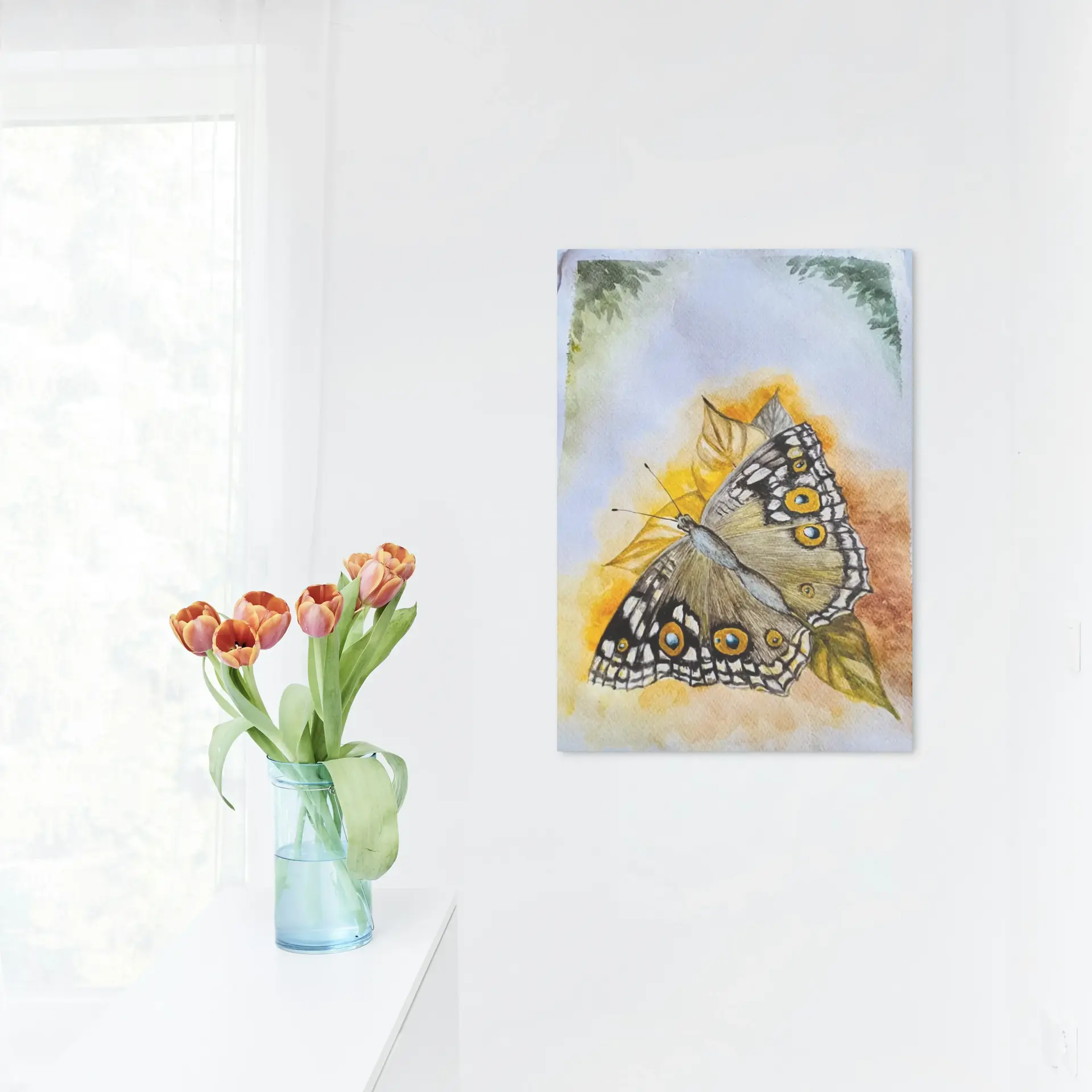 The Golden Monarch — Impressionist landscape oil painting at sunset